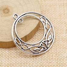 WYSIWYG 3pcs/lot Jewelry Making DIY Handmade Craft Charms Antique Silver Color 39x44mm Triquetraknot Pendant 2024 - buy cheap