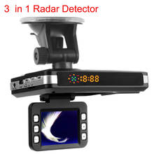 3 in1 Detector de Radar para coche DVR cámara grabadora de vídeo Full HD 1080P 2,0 "Detector de velocidad VGA cámara de salpicadero noche visión registro GPS Logger 2024 - compra barato
