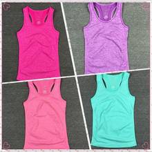 HOT!5 Colours Women Yoga Shirts Running Vest Female Elastic Breathable Gym Fitness Vest Ladies No Rims Vest Sport Shirts A077 2024 - buy cheap