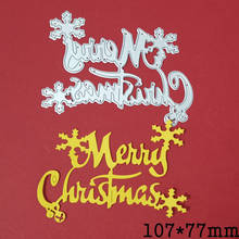 Metal Die Cut Merry Christmas Snowflake Crafts Cutting Dies Stencil For DIY Scrapbook Embossing Paper Cards Decorative Die 2024 - buy cheap