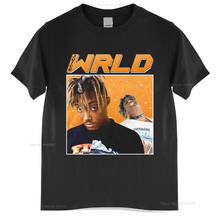 Juice WRLD-Camiseta Unisex de los 90, camisa negra Vintage, de algodón, a la moda, de verano, talla europea 2024 - compra barato