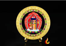 Wholesale Buddhist articles efficacious Tantric talisman Tibet Eight Auspicious Symbols of Buddhism Buddha gilding Kalachakra 2024 - buy cheap