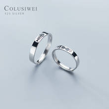 Colusiwei Cute Cat And Fish Bone Lover Finger Rings 925 Sterling Silver Adjustable Free Size Couple Ring Original Design Jewelry 2024 - buy cheap