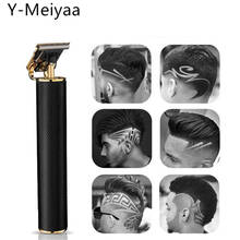 USB Перезаряжаемые T лысый триммер для стрижки волос парикмахера станок Винтаж стрижки Для мужчин резак бреющая головка 20 # 2024 - купить недорого