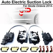 CARBAR Smart Auto Car Electric Suction Door Lock for Skoda Octavia Automatic Soft Close Super Silence Self-priming Door 2024 - buy cheap