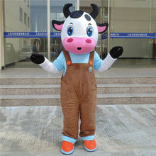 Fantasia de mascote de vaca para cosplay, vestido de festa para adultos e halloween, atacado de fábrica + envio grátis 2024 - compre barato