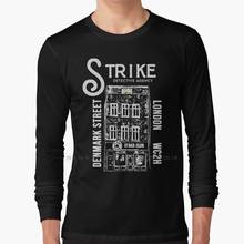 Camiseta de manga larga de Cormoran Strike, 100% algodón puro, talla grande Jk Rowling, Steve Galbraith, Cormoran, Strike Lethal, Cuckoos blancos 2024 - compra barato