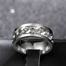 MANGOPIE8mm Stainless Steel Chain Ring For Men and Women 2024 - buy cheap