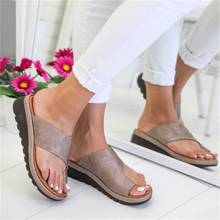 Sandálias femininas confortáveis plataforma e sola plana, chinelos para mulheres sandálias rasteirinhas dedo aberto sapatos de praia 2024 - compre barato