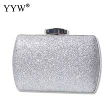 YYW Silver Sequins Evening Handbag Purse Clutches For Women Glitter Cocktail Party Wedding Bags Red Elegant Clutch Bag 2024 - buy cheap