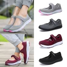 Women Comfortable Sneakers Lightweight Breathable Mesh Walking Shoes Female Flats Anti-slip Mother Waking Moccasins Sport Shoes 2024 - buy cheap