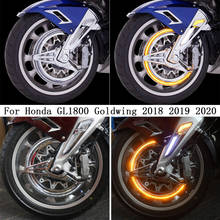 New Motorcycle Black Or Chrome-Plated LED Rotor Cover For Honda Goldwing 1800 F6B GL1800 2018 2019 2020 2024 - buy cheap