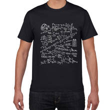 Футболка мужская с математическими формулами, хлопок, креативная забавная, крутая летняя новая рубашка, топ для мужчин 2024 - купить недорого