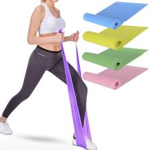 Yoga Pilates elástico de la correa de banda de resistencia física de equipos de gimnasio deporte capacitación bandas elásticas de 150cm de longitud 2024 - compra barato