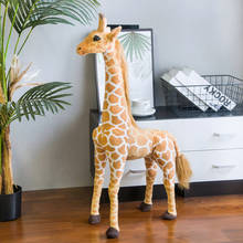 High Quality 120cm Simulation Kawaii Giraffe Plush Toys Stuffed Animals Dolls Soft Kids Children Baby Birthday Gift Room Decor 2024 - buy cheap