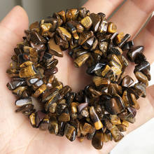 5-8mm Natural Yellow Tiger Eye Gravel Chips Stone Irregular Beads Loose Spacer Beads for Jewelry Making DIY Earring Necklace 33" 2024 - buy cheap