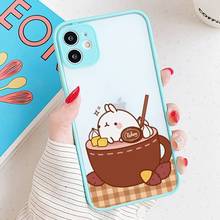 kawaii molang Phone Case Matte Shockproof Phone Case For iPhone 12 11 Pro XS Max XR X 8 7 Plus Camera Protection Bumper cover 2024 - buy cheap