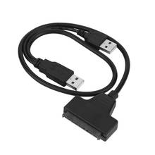 Newest USB 2.0 Male To SATA 7+15P 22 Pin Cable Adapter For 2.5" SSD/Hard Disk Drive USB 2.0 SATA 7+15Pin to USB 2.0 Adapter 2024 - buy cheap
