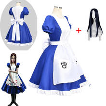 Game Alice Madness Returns Cosplay Costume Halloween Costumes Maid Dresses Apron Dress For Women costume and wig 2024 - buy cheap