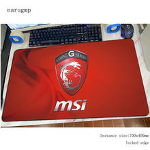 MSI mouse pad gamer 80x40cm mousepad cute rubber desk mat wrist rest gaming padmouse accessories pc game keyboard mats oversized 2024 - buy cheap