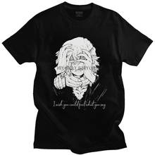 Mha tomura shigaraki camiseta de algodão macio masculina, camiseta casual de manga curta de boku no hero academia, camiseta merch de roupa 2024 - compre barato