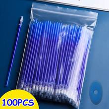 100Pcs/Set Erasable Gel Pen 0.5mm Erasable Pen Refill Rod Blue Black Ink Washable Handle For School Stationery Office Writing 2024 - buy cheap
