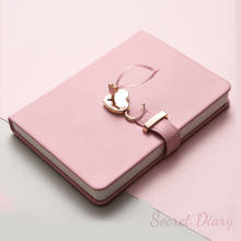 Secret Notebook Ruled Journal Lined Diary With Lock Creative Gift Heart Lock 2024 - buy cheap