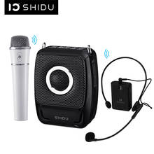 SHIDU 25W Portable Voice Amplifier Waterproof Mini Audio Speaker USB Lautsprecher With UHF Wireless Microphone For Teachers S92 2024 - buy cheap