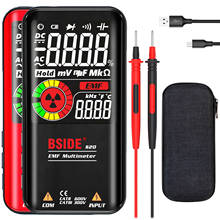 BSIDE Digital Multimeter Color Display 9999 Count Auto Range Voltmeter Rechargeable with EMF Detector Capacitance Diode Tester 2024 - купить недорого