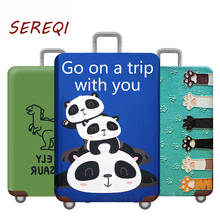 Sereqi capa protetora de bagagem, capa de viagem elástica para porta-malas, poeira para 18 a 32 estilos, acessórios mais grossos para mala 2024 - compre barato