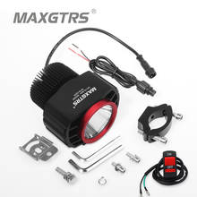 MAXGTRS LED Motorcycle Universal 6000 LM Spotlight 25w 12V XHP70 Lamp Beads Motorbike Headlight Fog Lamp Spot Light Super White 2024 - buy cheap