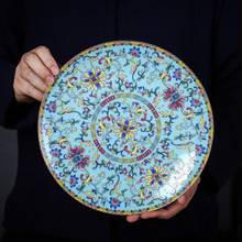 Plato de cerámica chino Jingdezhen de 8/10 pulgadas, utensilios de cocina, platos de cena de porcelana, vajilla de porcelana de Color esmaltado de hueso 2024 - compra barato