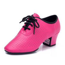 Ballroom Latin Dance Shoes For Women Genuine Leather Split Soles Teacher's Shoe Ladies Salsa Chacha Waltz Tango Dance Shoe 2024 - buy cheap