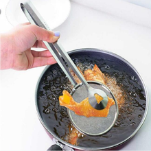 2 in 1 Stainless Steel Fried Food Fishing Oil Scoop Food Clip Kitchen Gadget Filter Colander Kitchen Accessories 2024 - buy cheap