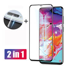 2 em 1 para samsung a70 filme da lente da câmera para samsung galaxy a70 a70s a 70 70s 70a 9h protetor de tela de segurança vidro temperado 2024 - compre barato