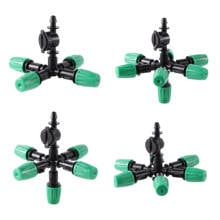 Verde atomização fogger bocais kit com conector anti gotejamento rega jardim sprinklers resfriamento umidificação pulverizador 2024 - compre barato