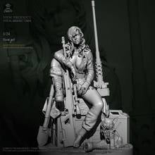 H75mm 1/24 Смола Модель наборы рисунок красоты бесцветный и самодельный TD-2734 2024 - купить недорого