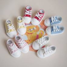 Sapatos de boneca bjd, adequados para sapatos de 1-6 tamanhos, sapatos esportivos, sapatos de lona, acessórios de bonecas 2024 - compre barato
