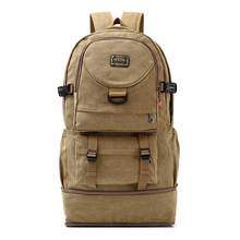 Mochila tática de acampamento, militar, caminhada, masculina, grande, multi-função, de lona, tática, viagem, montanhismo, mochilas 2024 - compre barato