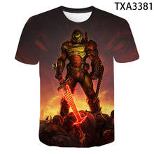 2021 New Games Doom Eternal 3D T shirt Boy Girl Kids Casual Fashion Streetwear Men Women Children Printed T-shirt Cool Tops Tee 2024 - buy cheap