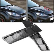 Universal Car Air intake Scoop Bonnet Hood Vent Louver Panel Trim Black ABS 2pcs Refit Auto Accessories 2024 - buy cheap