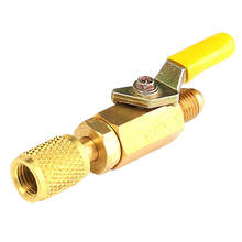 R134A Inflatable HVAC Charging Hose Ball Valve For 1/4 “SAE Tool Accessories 2024 - buy cheap