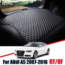 Leather Car Trunk Mat For Audi A5 8T 8F 2007-2016 Trunk Boot Mat Liner Pad Cargo pad Cargo Liner 2008 2009 2010 2013 2014 2015 2024 - buy cheap