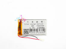 Liter energy battery 3.7V lithium polymer battery 703759 3.7V 1300MAH 073759 MP4 Bluetooth DIY Toys / audio 2024 - buy cheap