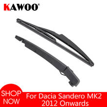 Kawoo lâminas de limpador traseiro do carro janela traseira limpador braço para dacia sandero mk2 hatchback (2012-) 290mm acessórios do carro estilo 2024 - compre barato