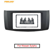 FEELDO-Adaptador de marco de Radio estéreo para coche, marco de reacondicionamiento, Marco embellecedor de Panel, 2DIN, para Nissan Sentra/Sylphy/Pulsar/Tiida 2024 - compra barato