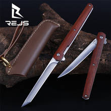 Cuchillo de hoja plegable M390, herramienta de autodefensa para acampar al aire libre, portátil, de bolsillo, táctico, para fruta, herramientas EDC de madera 2024 - compra barato