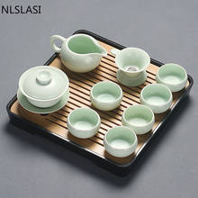 New style Ceramic fresh tea set Set Storage water Tea tray Travel convenient Tea set teapot Household drinking utensils WSHYUFEI 2024 - buy cheap