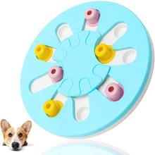 Игрушки-головоломки для собак, креативная умная и медленная кормушка для начинающих-интерактивная обучающая игрушка IQ, улучшенный дозатор для щенков 2024 - купить недорого