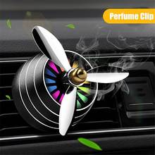 Car Air Vent Freshener Perfume Clip LED Fan Fragrance Aroma Diffuser Decoration 2024 - buy cheap